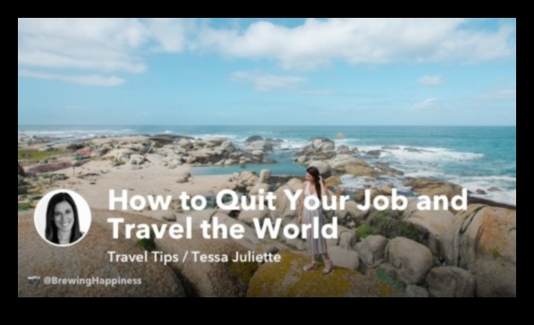 how to quit your job and travel